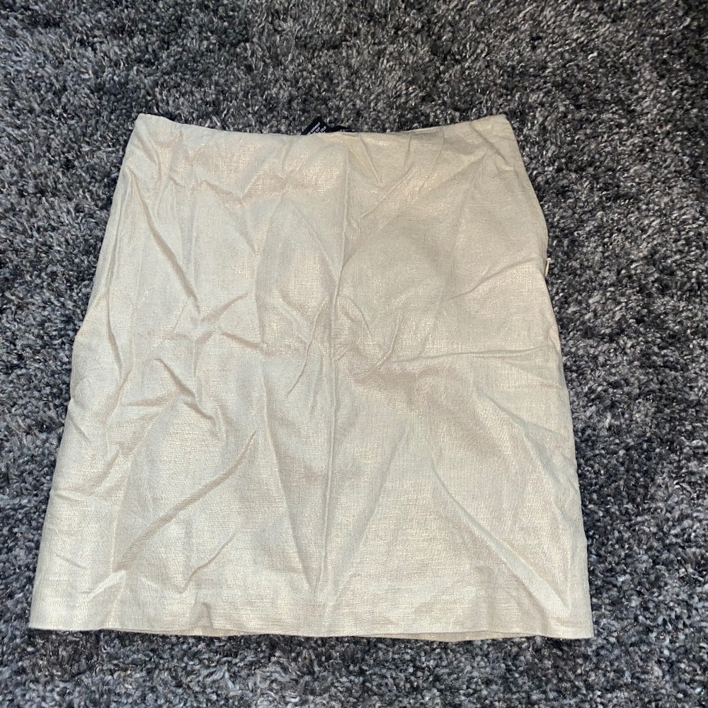Gold/Tan/Cream Skirt Women's Size 2
